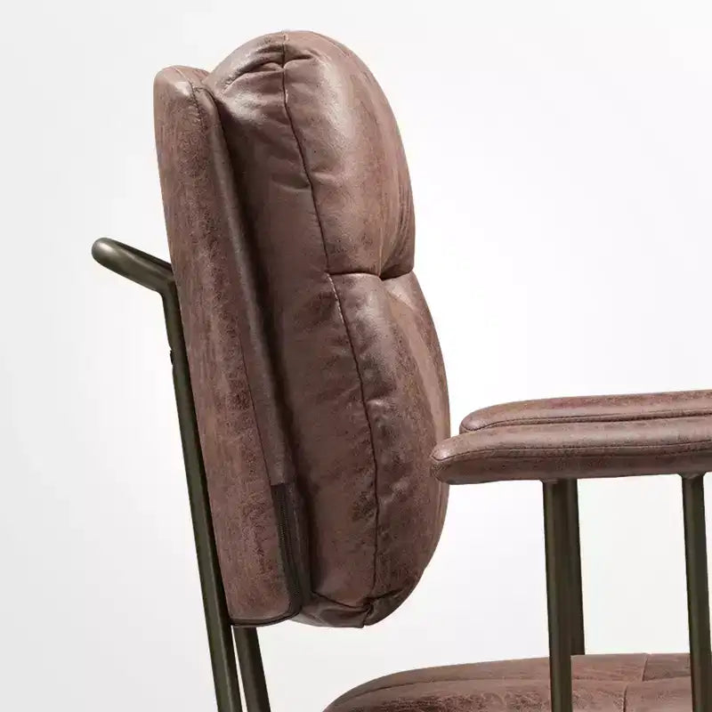 Chaise de bureau à domicile en imitation daim