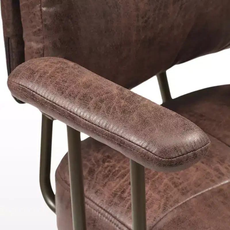 Chaise de bureau à domicile en imitation daim