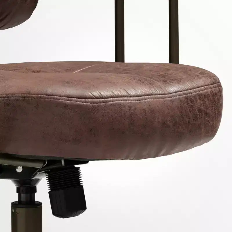 Chaise de bureau à domicile en imitation daim