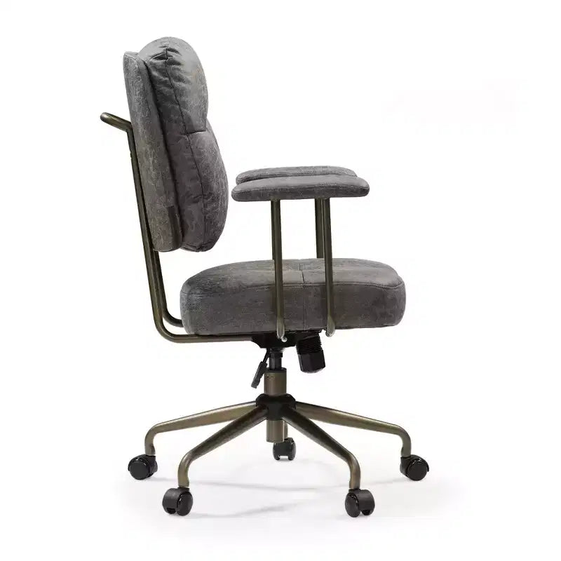 Chaise de bureau à domicile en imitation daim