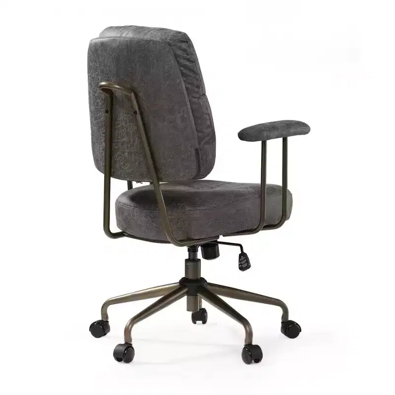 Chaise de bureau à domicile en imitation daim