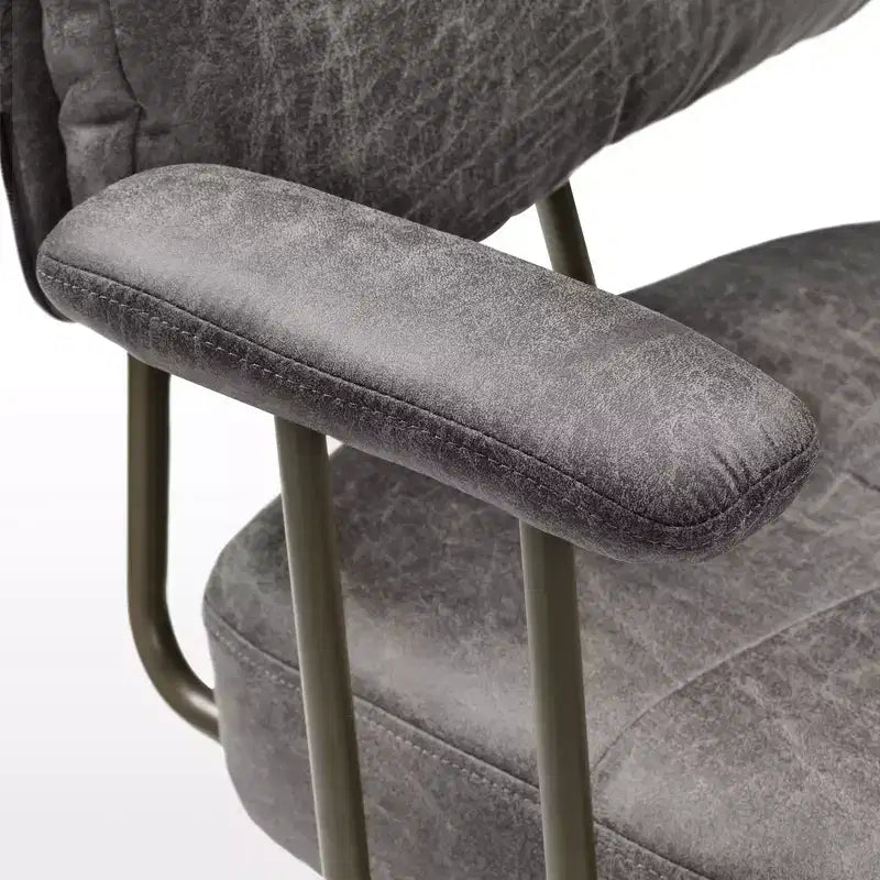 Chaise de bureau à domicile en imitation daim