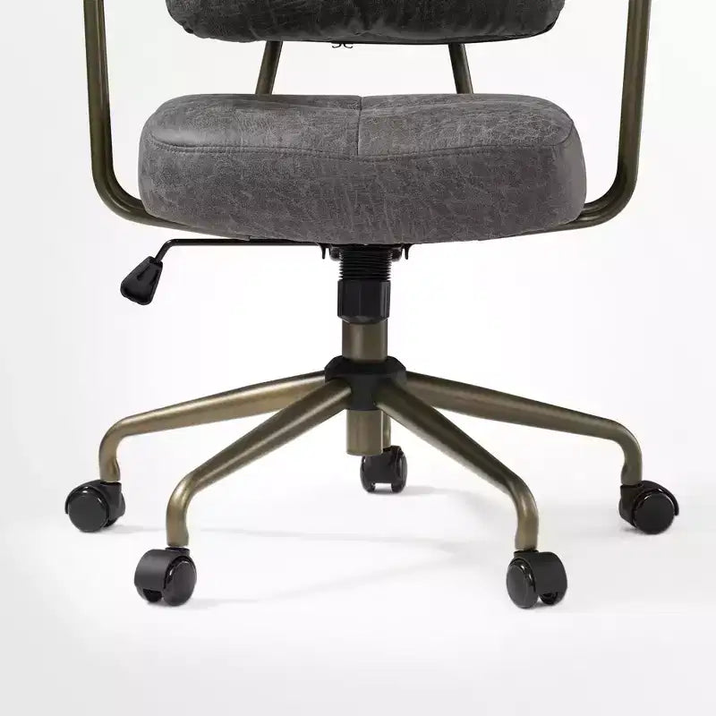 Chaise de bureau à domicile en imitation daim