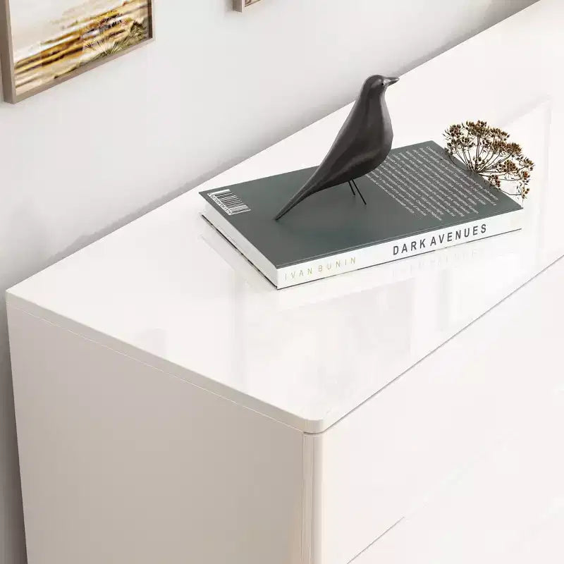 8 Drawer Dresser with Underlight High Gloss Finish Modern Chest of Drawers