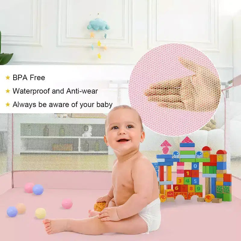Parc pour bébé spacieux et sécurisé, portable, 50x50 à 4 panneaux