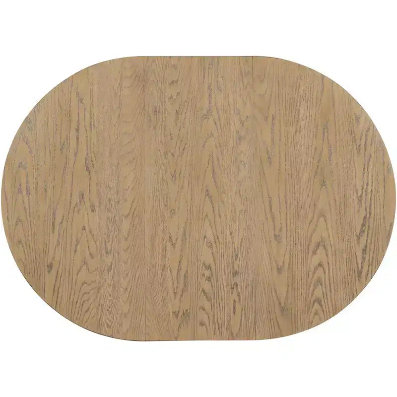 Table de salle à manger de style champêtre à 4 pieds avec base en X et rallonge de 16 pouces