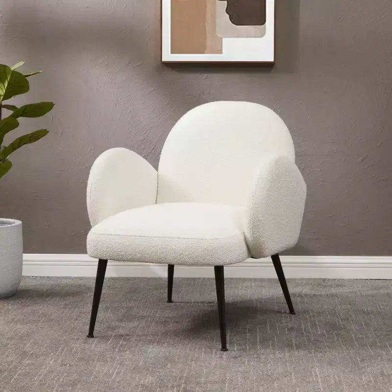 Accent Chair, Cozy Upholstered Single Chair, Stylish Statement Seat for Living Room & Bedroom