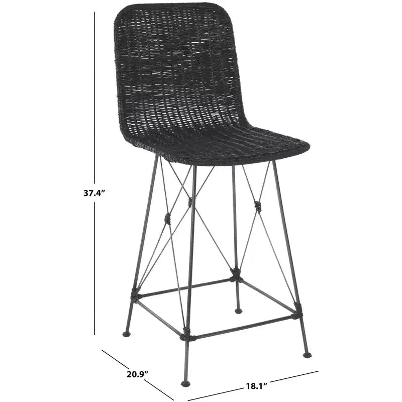 Tabouret de comptoir tressé (lot de 2)