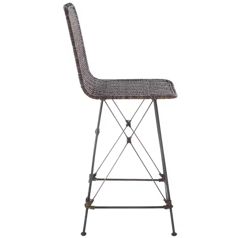 Tabouret de comptoir tressé (lot de 2)