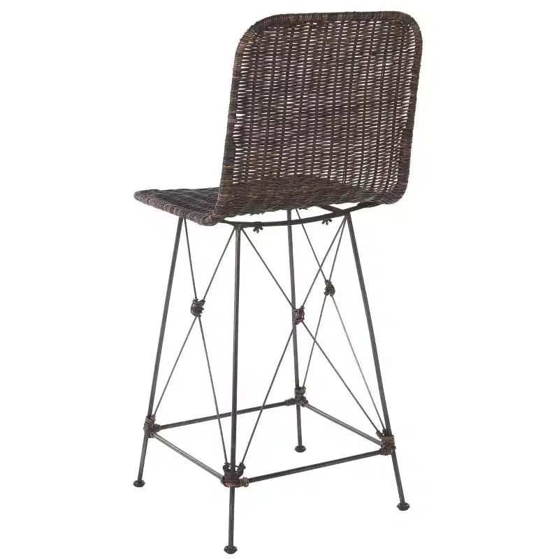 Tabouret de comptoir tressé (lot de 2)