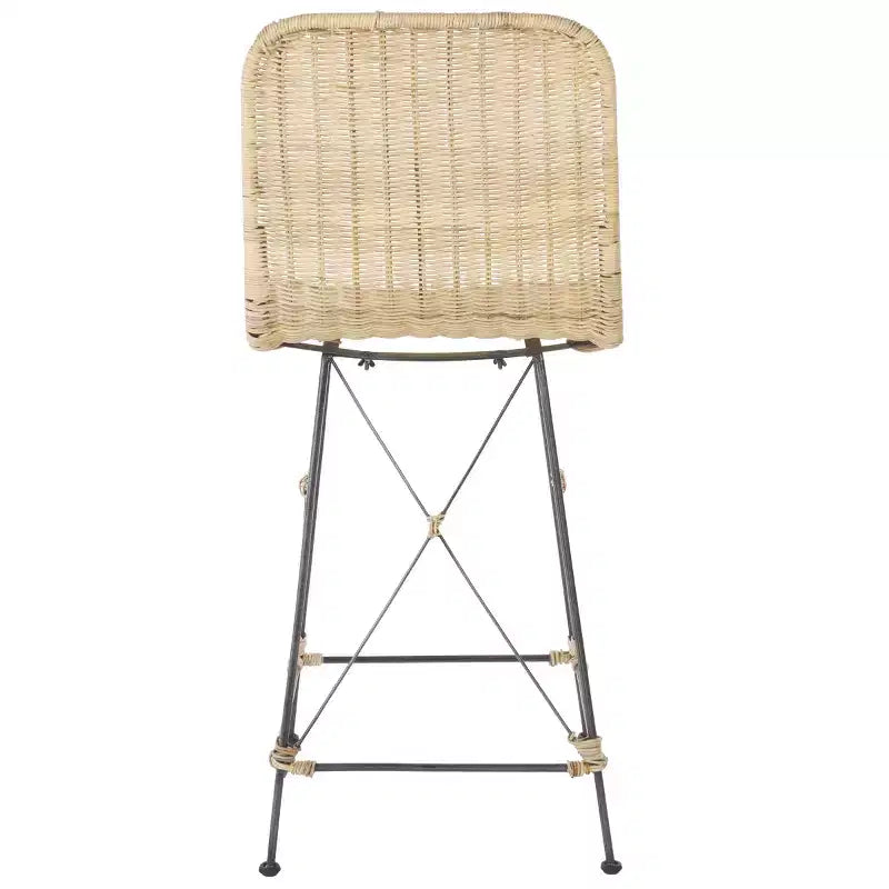 Tabouret de comptoir tressé (lot de 2)