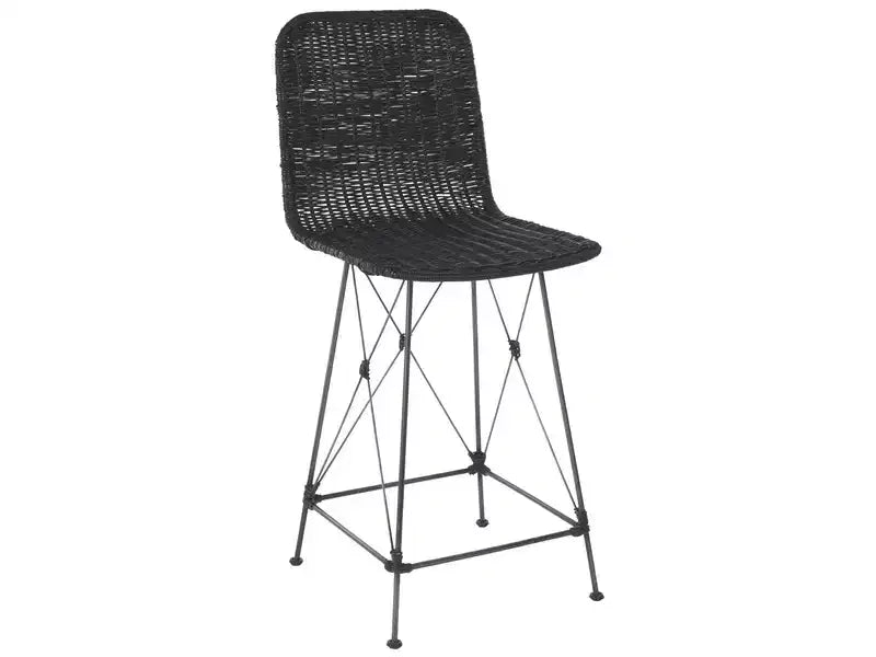 Tabouret de comptoir tressé (lot de 2)