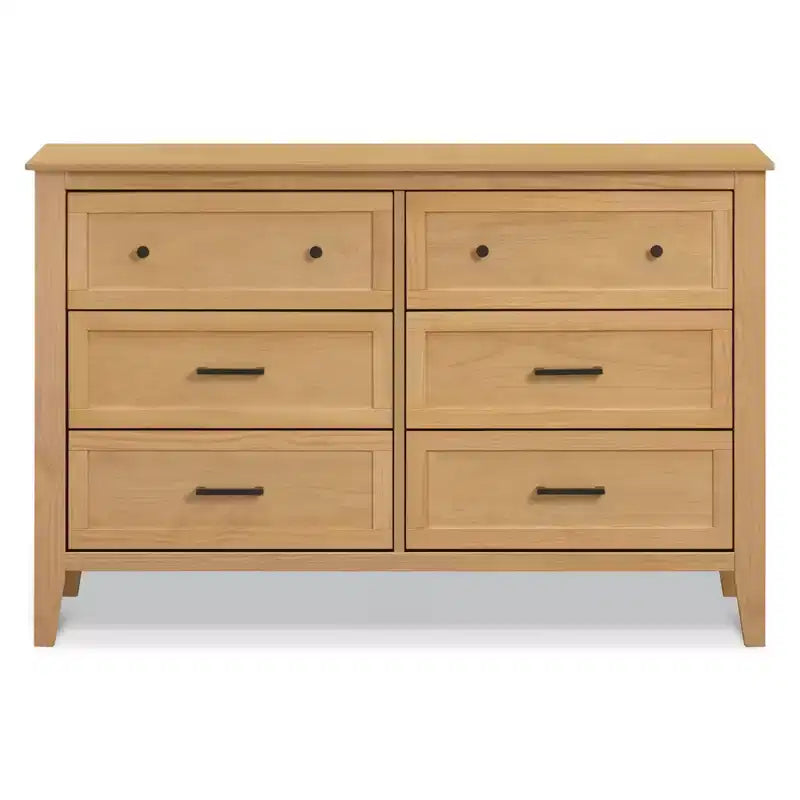 Kommode mit 6 Schubladen, stabiler Aufbewahrungsschrank aus Holz, moderne stilvolle Möbel fürs Schlafzimmer und den Kleiderschrank