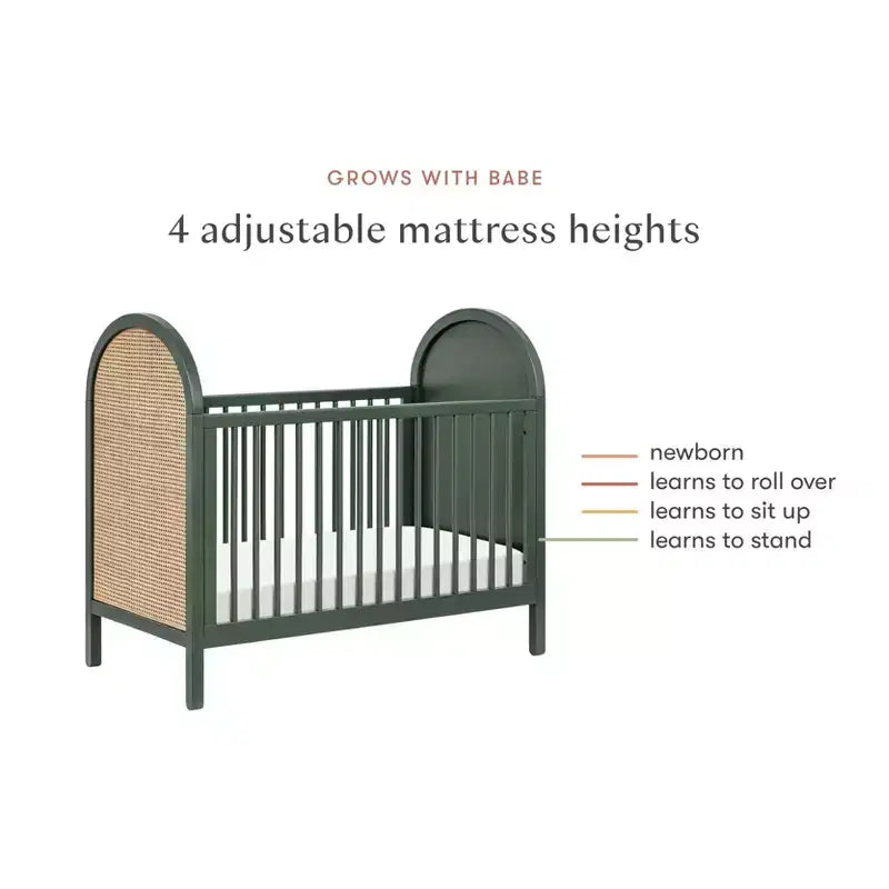 Cuna convertible 3 en 1 con kit de conversión a cama infantil