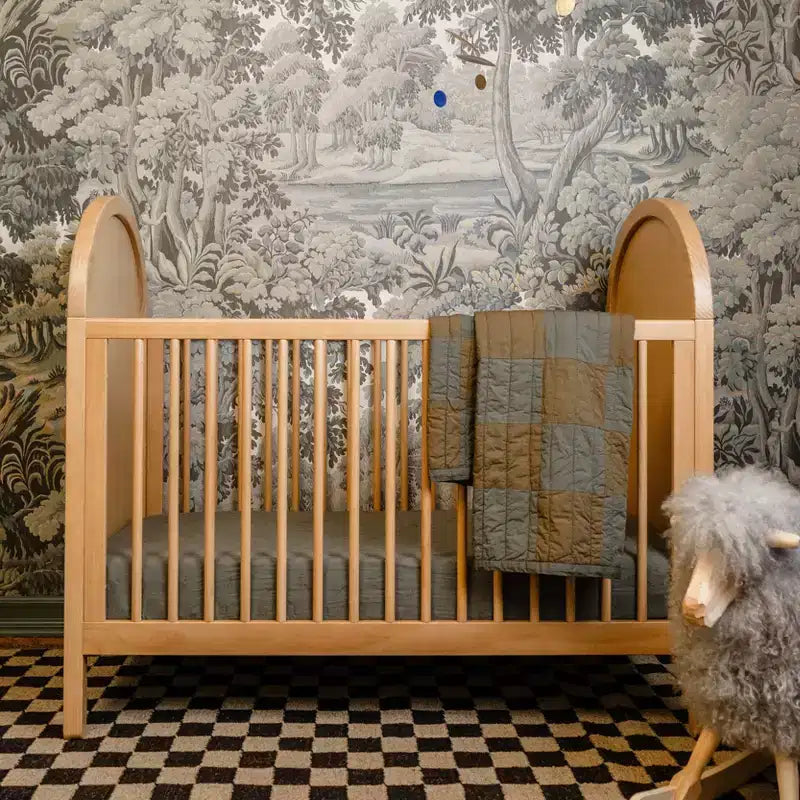 Cuna convertible 3 en 1 con kit de conversión a cama infantil