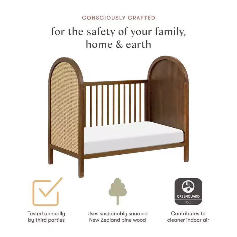Cuna convertible 3 en 1 con kit de conversión a cama infantil