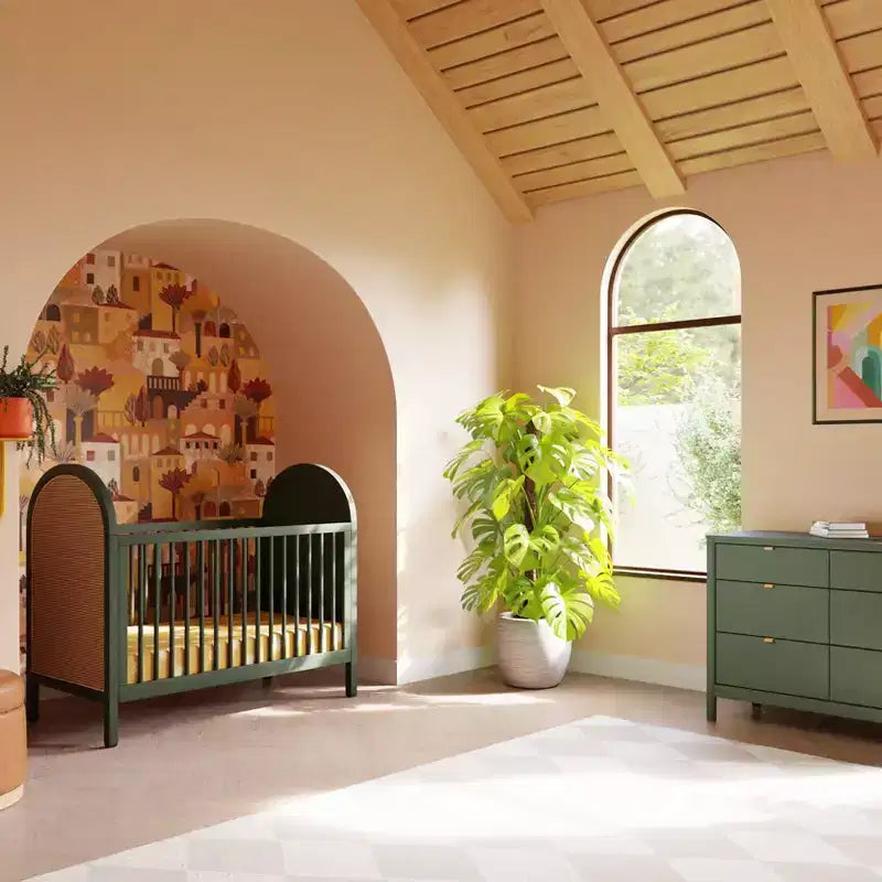 Cuna convertible 3 en 1 con kit de conversión a cama infantil