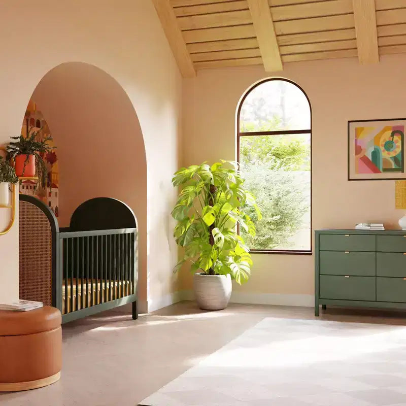 Cuna convertible 3 en 1 con kit de conversión a cama infantil