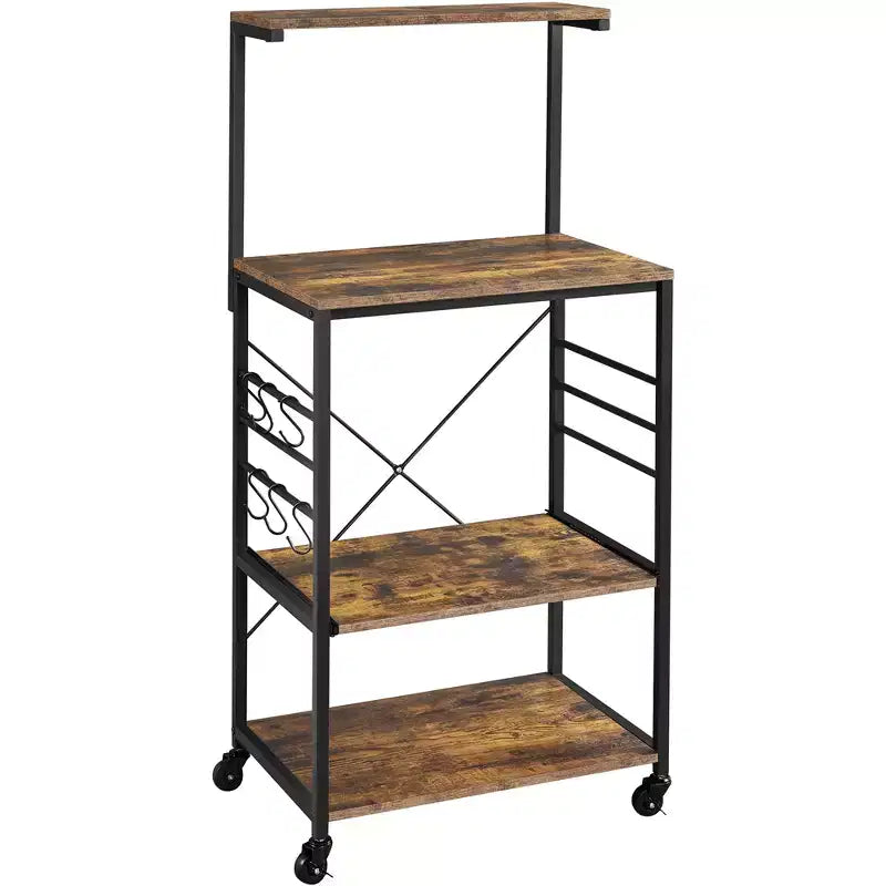 50.5H Kitchen Baker's Rack with Side Hooks