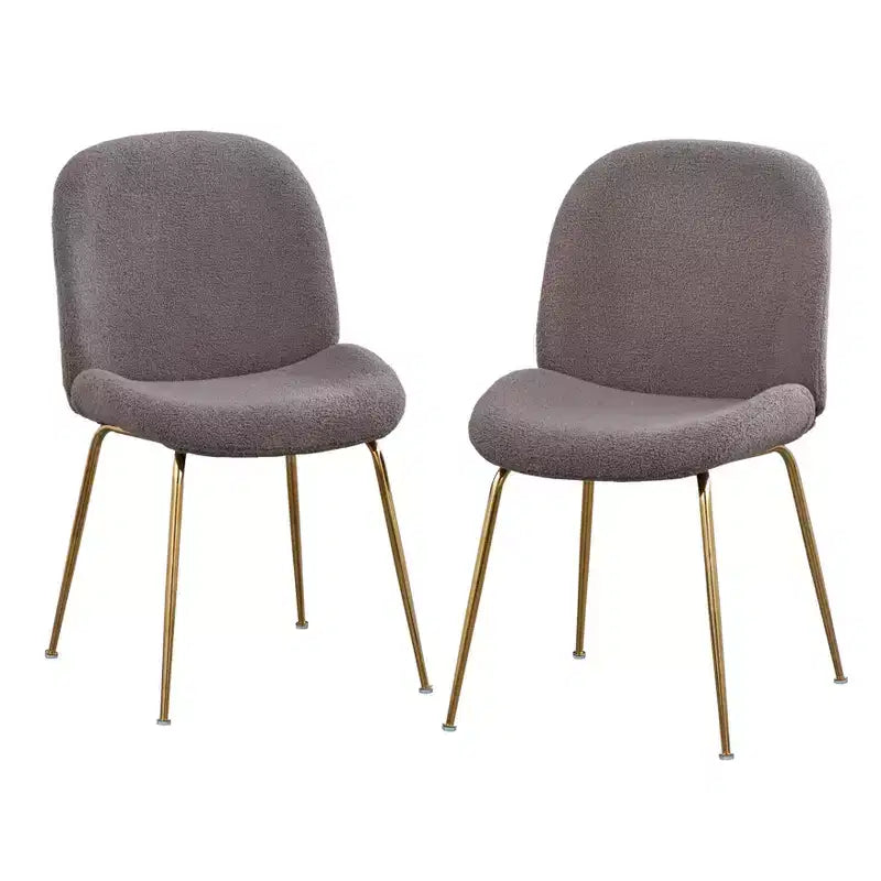 Set of 2 Upholstered Modern Dining Chairs