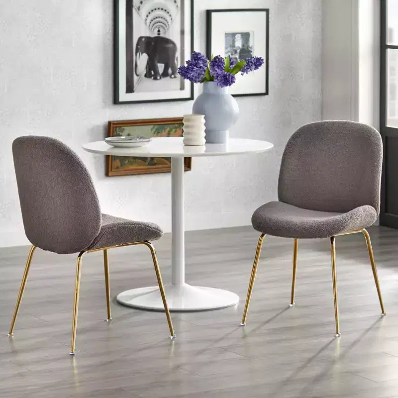Set of 2 Upholstered Modern Dining Chairs