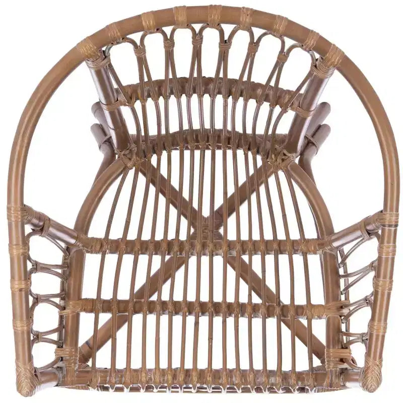 Lot de 2 fauteuils d'appoint en rotin