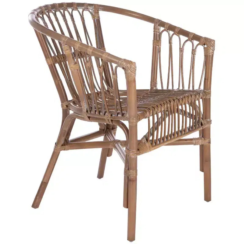 Lot de 2 fauteuils d'appoint en rotin