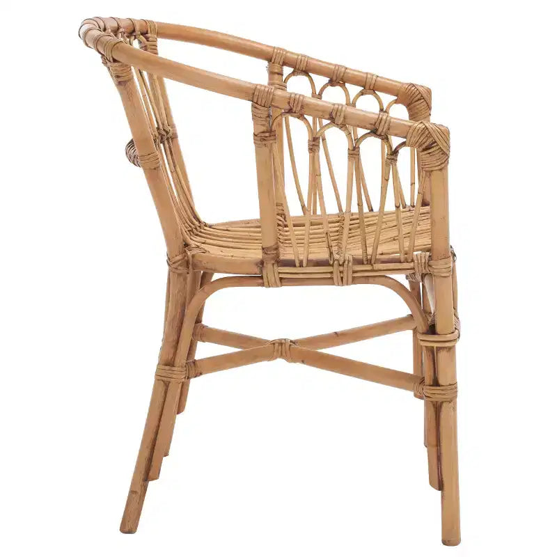 Lot de 2 fauteuils d'appoint en rotin