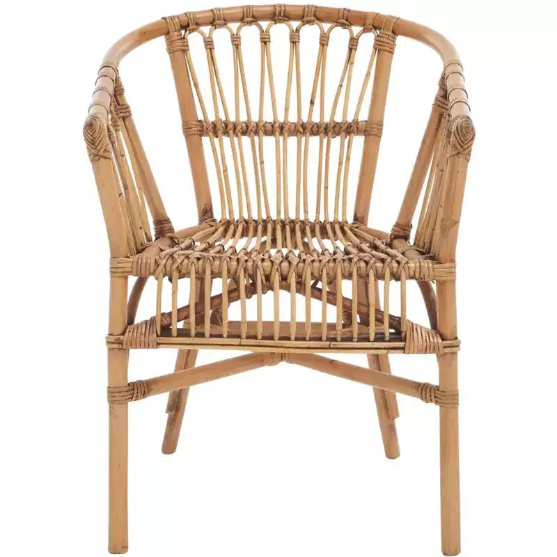 Lot de 2 fauteuils d'appoint en rotin