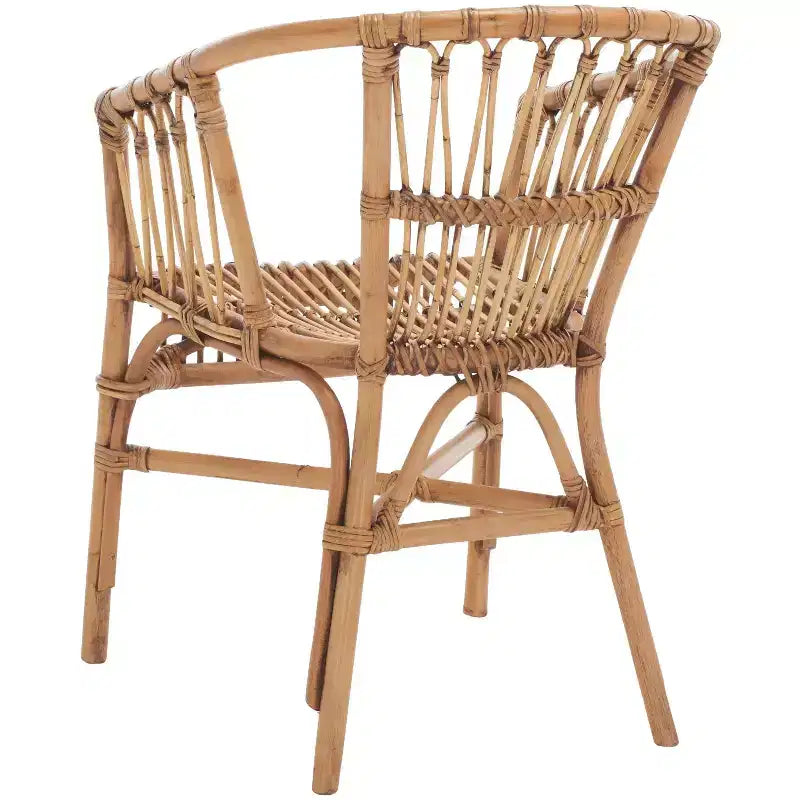 Lot de 2 fauteuils d'appoint en rotin