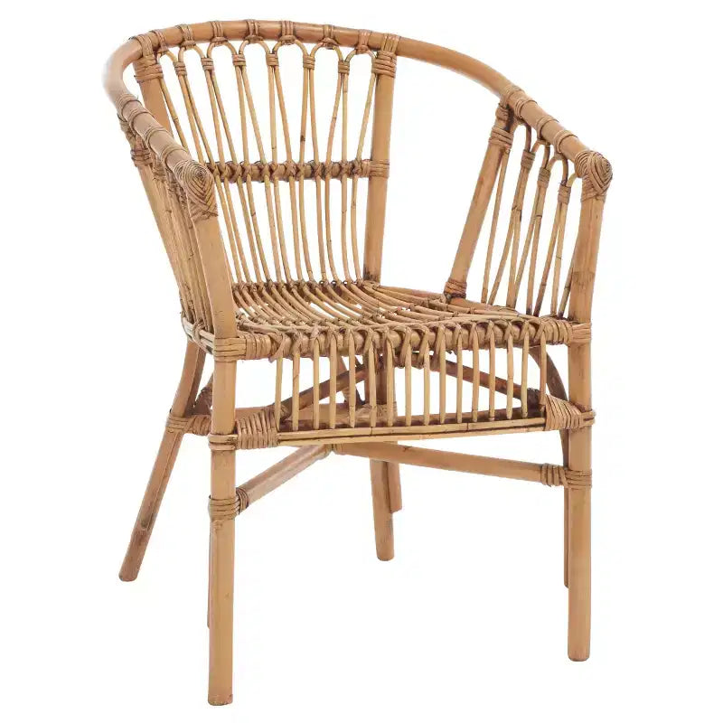 Lot de 2 fauteuils d'appoint en rotin
