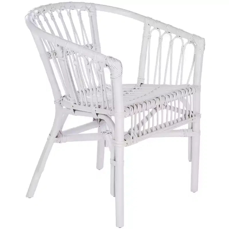 Lot de 2 fauteuils d'appoint en rotin