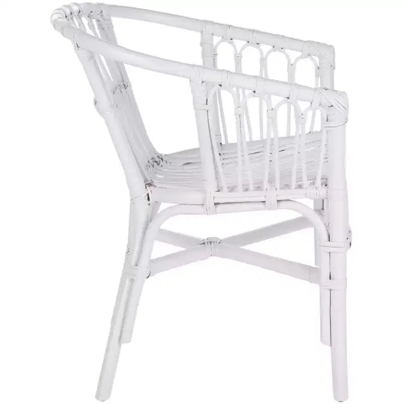 Lot de 2 fauteuils d'appoint en rotin