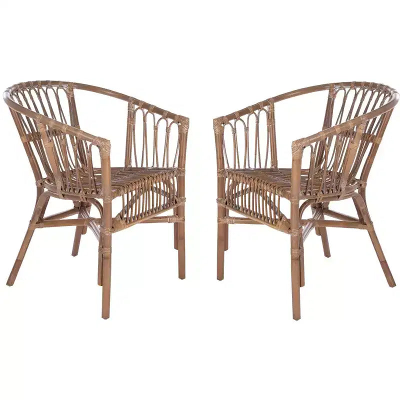 Rattan Accent Chair Set of 2