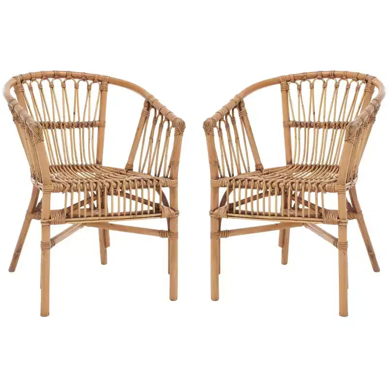 Rattan Accent Chair Set of 2