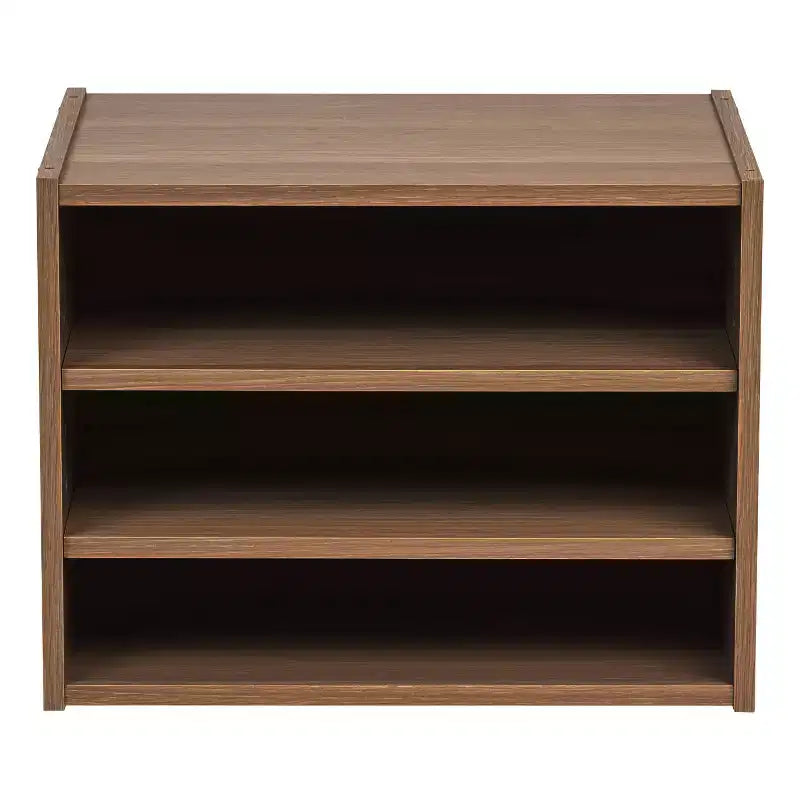 Modular Wood Stacking Storage Box with Shelf
