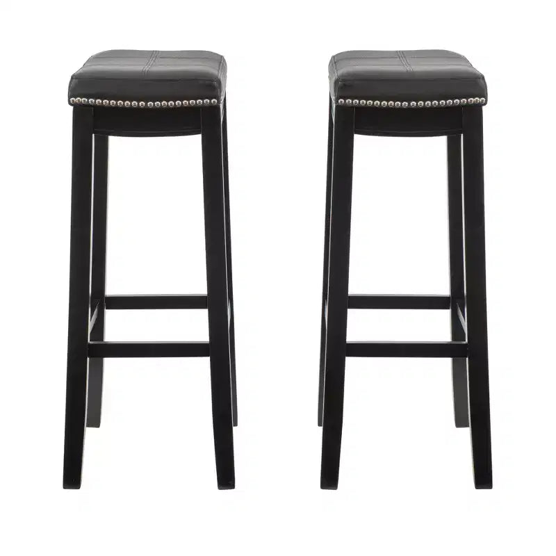 Juego de 2 taburetes de bar, modernos y de altura de mostrador, cómodos para isla de cocina y bar en casa