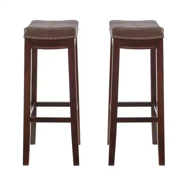 Juego de 2 taburetes de bar, modernos y de altura de mostrador, cómodos para isla de cocina y bar en casa
